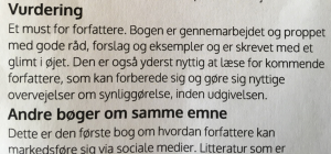 Lektørudtalelse på Forfatterens guide